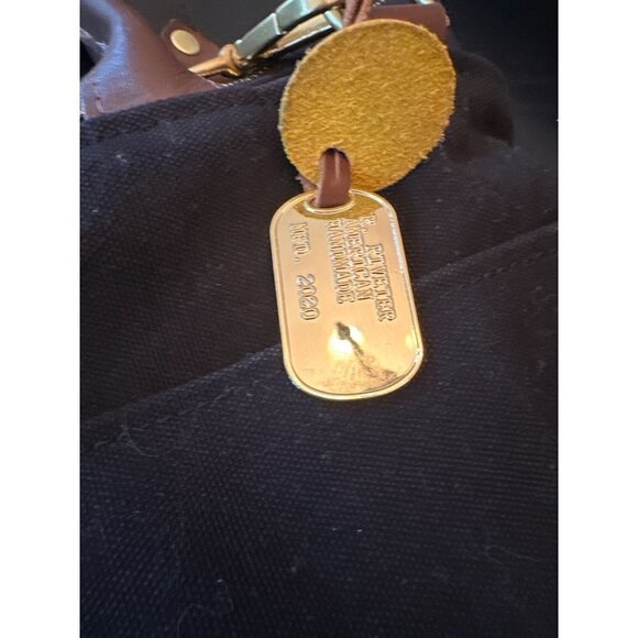 R.Riveter Carry All Canvas Tote Leather Trim Otto Black - Picture 5 of 8